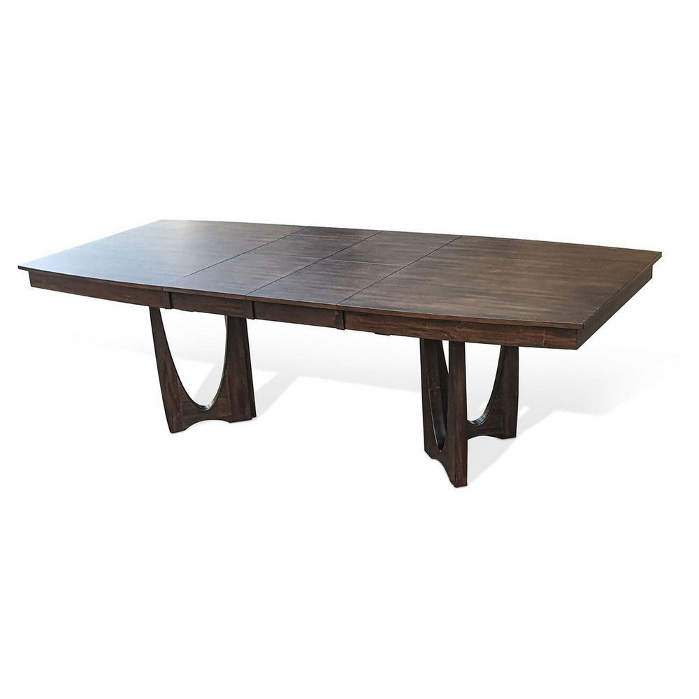 Nancy Dining Table | Sculpted Legs | Brown Wood 66-96’’ Expandable Top BM339837