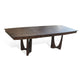 Nancy Dining Table | Sculpted Legs | Brown Wood 66-96" Expandable Top