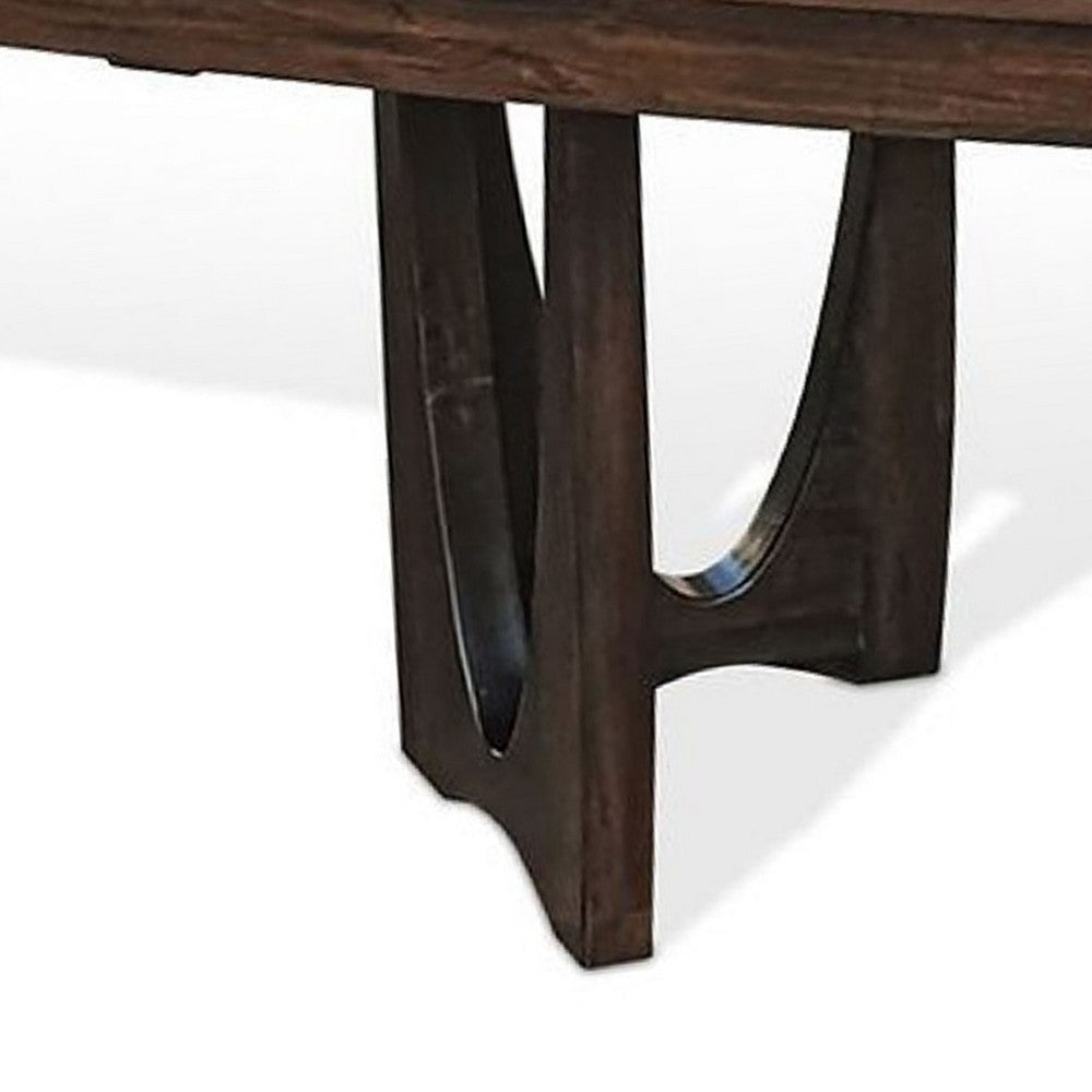 Nancy Dining Table | Sculpted Legs | Brown Wood 66-96’’ Expandable Top BM339837