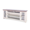 Leyla TV Stand Media Cabinet | 2 Doors & Shelves | White Wood 76’’ BM339843