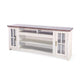 Leyla TV Stand Media Cabinet | 2 Doors & Shelves | White Wood 76’’ BM339843