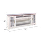 Leyla TV Stand Media Cabinet | 2 Doors & Shelves | White Wood 76’’ BM339843