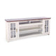 Leyla TV Stand Media Cabinet | 2 Doors & Shelves | White Wood 76"