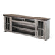 Leyla TV Stand Media Cabinet | 2 Doors | Shelves | Gray-Brown Wood 76’’ BM339844