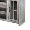 Leyla TV Stand Media Cabinet | 2 Doors | Shelves | Gray-Brown Wood 76’’ BM339844