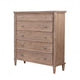 Flora Tall Dresser Chest w 5 Drawers | Tapered Legs | Oak Mindi Wood BM339847