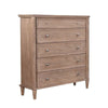 Flora Tall Dresser Chest w 5 Drawers | Tapered Legs | Oak Mindi Wood