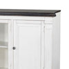 Ivvy TV Stand Media Cabinet | Shelves | White Brown Wood Molding | 81’’ BM339848