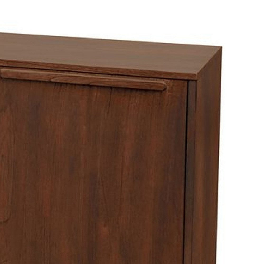Nancy Sideboard Server w 3 Drawers & 2 Cabinets | Brown Mahogany Wood BM339850