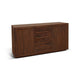 Nancy Sideboard Server w 3 Drawers & 2 Cabinets | Brown Mahogany Wood