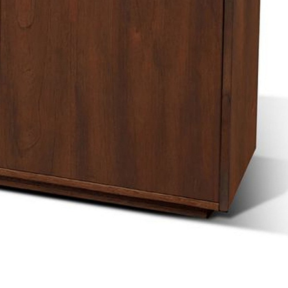 Nancy Sideboard Server w 3 Drawers & 2 Cabinets | Brown Mahogany Wood BM339850