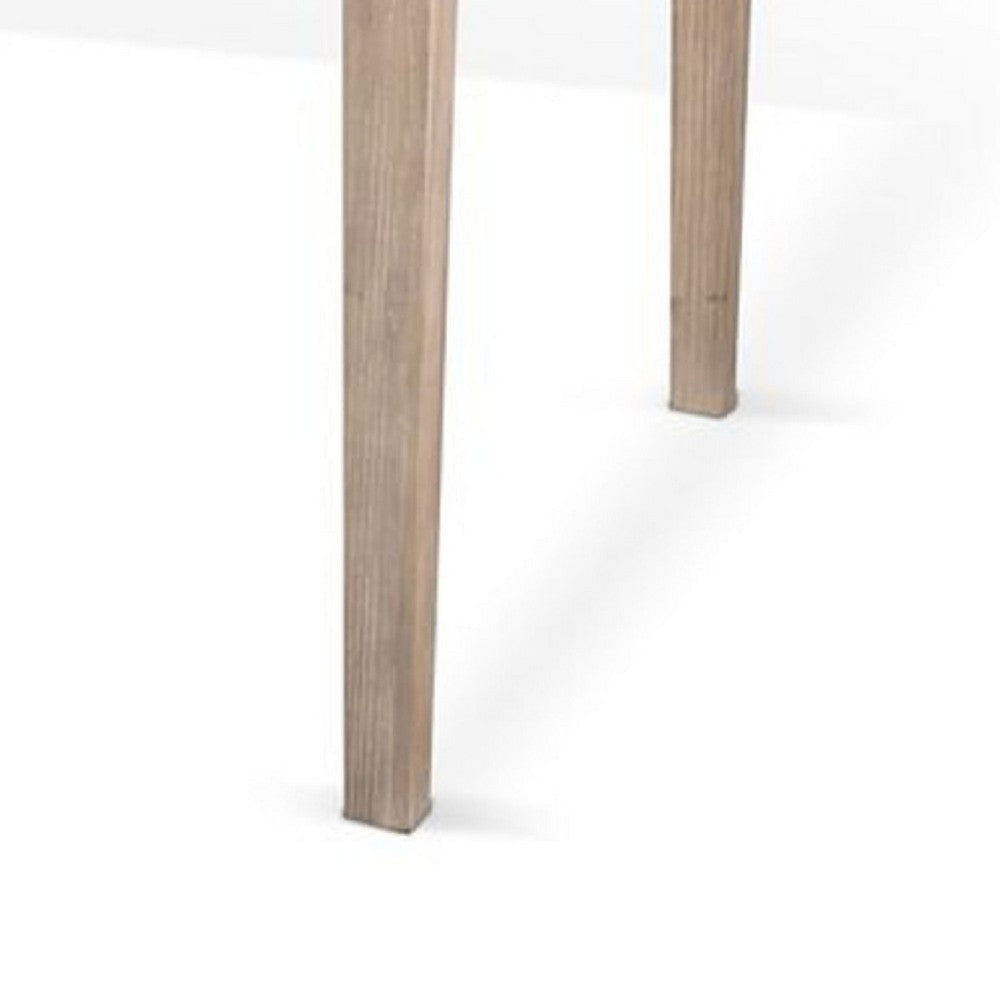 Claire Dining Table | Brown Wire Brushed Wood | 75" Rectangular