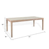 Claire Dining Table | Brown Wire Brushed Wood | 75’’ Rectangular BM339854