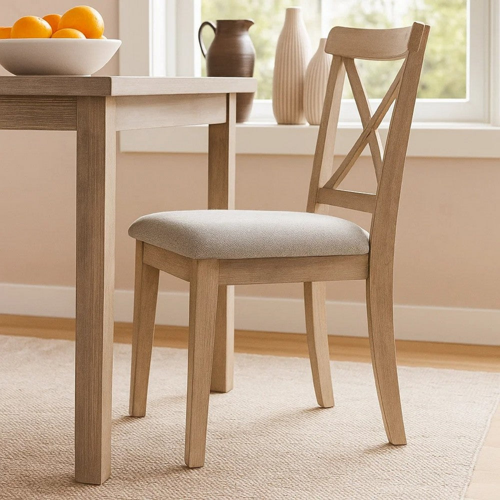 Claire Dining Table | Brown Wire Brushed Wood | 75" Rectangular