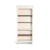 Barnie Bookcase | 5 Open Shelves | Brown White Mahogany Wood