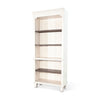 Barnie Bookcase | 5 Open Shelves | Brown White Mahogany Wood