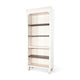 Barnie Bookcase | 5 Open Shelves | Brown White Mahogany Wood