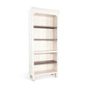 Barnie Bookcase | 5 Open Shelves | Brown White Mahogany Wood