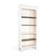 Barnie Bookcase | 5 Open Shelves | Brown White Mahogany Wood