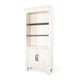 Barnie Bookcase Cabinet | 3 Open Shelves | Brown White Mahogany Wood
