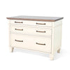 Casey File Cabinet | 3 Drawers | White Brown Mahogany Mindy Wood BM339863