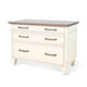 Casey File Cabinet | 3 Drawers | White Brown Mahogany Mindy Wood BM339863