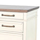Casey File Cabinet | 3 Drawers | White Brown Mahogany Mindy Wood BM339863