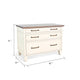 Casey File Cabinet | 3 Drawers | White Brown Mahogany Mindy Wood BM339863
