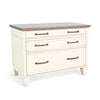 Casey File Cabinet | 3 Drawers | White Brown Mahogany Mindy Wood