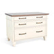 Casey File Cabinet | 3 Drawers | White Brown Mahogany Mindy Wood