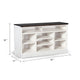 Creta TV Stand Media Cabinet | Open Shelves | White Brown Wood | 55’’ BM339867