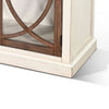 Ketty Accent Cabinet | Glass Doors | White Brown Mahogany Mindy Wood BM339868