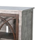 Ketty Accent Cabinet | Glass Doors | Gray Brown Mahogany Mindy Wood BM339869