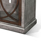 Ketty Accent Cabinet | Glass Doors | Gray Brown Mahogany Mindy Wood BM339869