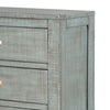 Amery Tall Dresser Chest | 4 Drawers | Blue Solid Mahogany Wood BM339870