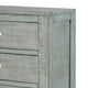 Amery Tall Dresser Chest | 4 Drawers | Blue Solid Mahogany Wood BM339870