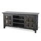 Kobe TV Stand Media Cabinet | Glass Doors | Farmhouse Black 62’’ BM339873