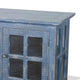 Kobe TV Stand Media Cabinet | Glass Doors | Farmhouse Blue 62’’ BM339874