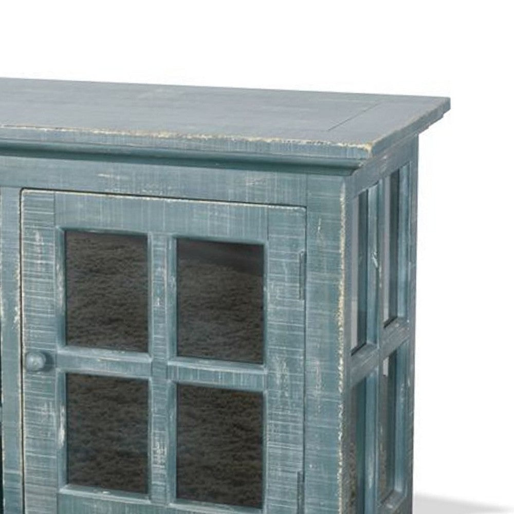 Kobe TV Stand Media Cabinet | Glass Doors | Farmhouse Green 62’’ BM339875