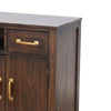 Karen Media Console | 2 Drawers 4 Doors | Brown 52’’ | Gold Accents BM339877