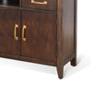 Karen Media Console | Gold Accents | 2 Drawers 4 Doors | Brown 62’’ BM339878
