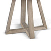 Dilly Dining Table | 60" Round | Pedestal Base | Wheat Light Gray Wood