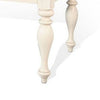 Dean Dining Table | 60- 84’’ Extendable Top Turned Legs | White Mindi Wood BM339886