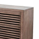 Jave TV Stand Media Cabinet | Slatted Doors & Shelves | Brown 75’’ BM339888