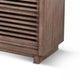 Jave TV Stand Media Cabinet | Slatted Doors & Shelves | Brown 75’’ BM339888