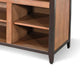 Indir TV Stand Media Cabinet | Open Shelves | Metal | Brown Wood | 66’’ BM339890