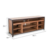 Indir TV Stand Media Cabinet | Open Shelves | Metal | Brown Wood | 66’’ BM339890