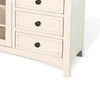 Xyla TV Stand Media Cabinet Glass Door | 6 Drawers | White Wood | 62’’