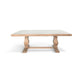 Anna Dining Table | Carved Legs | Natural Wheat Wood | 84" Rectangular