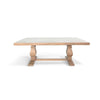Anna Dining Table | Carved Legs | Natural Wheat Wood | 84’’ Rectangular BM339895